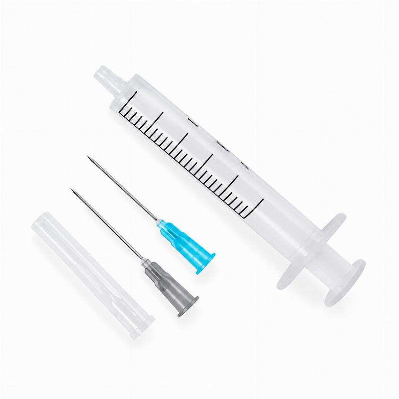 Шприц ін'єкційний одноразового використання «MEDICARE», трикомпонентний, 12 мл, Luer Slip, з голкою 21G (0,8 × 38 мм)